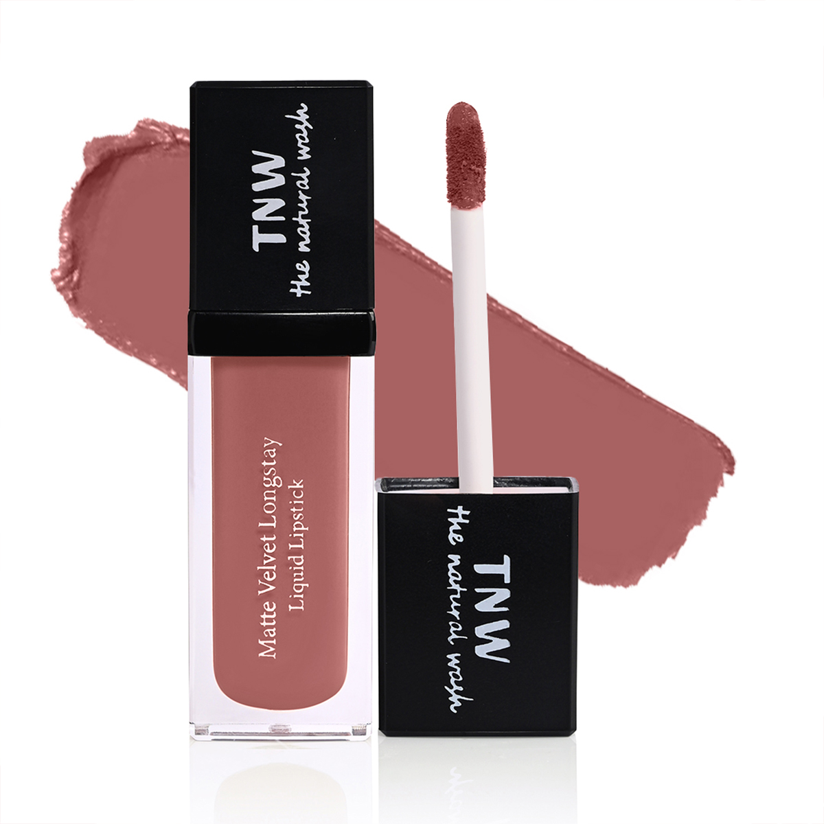 TNW - The Natural Wash Matte Velvet Longstay Liquid Lipstick, 03 - Magical Mauve - Mauvey Pink, 5ml