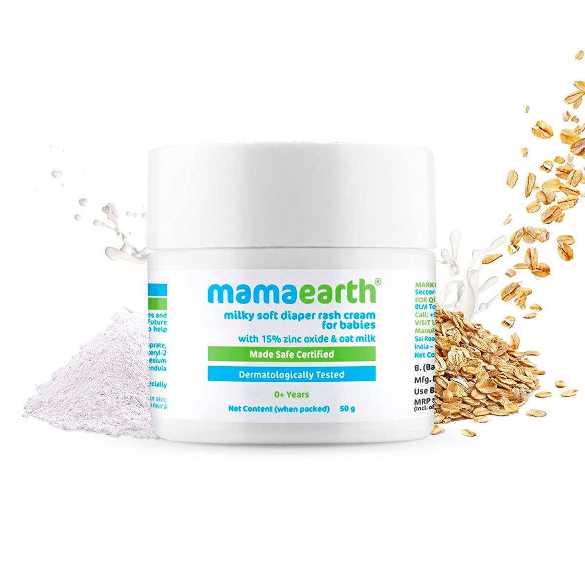 Mamaearth Milky Soft Diaper Rash Cream For Babies, 50gm