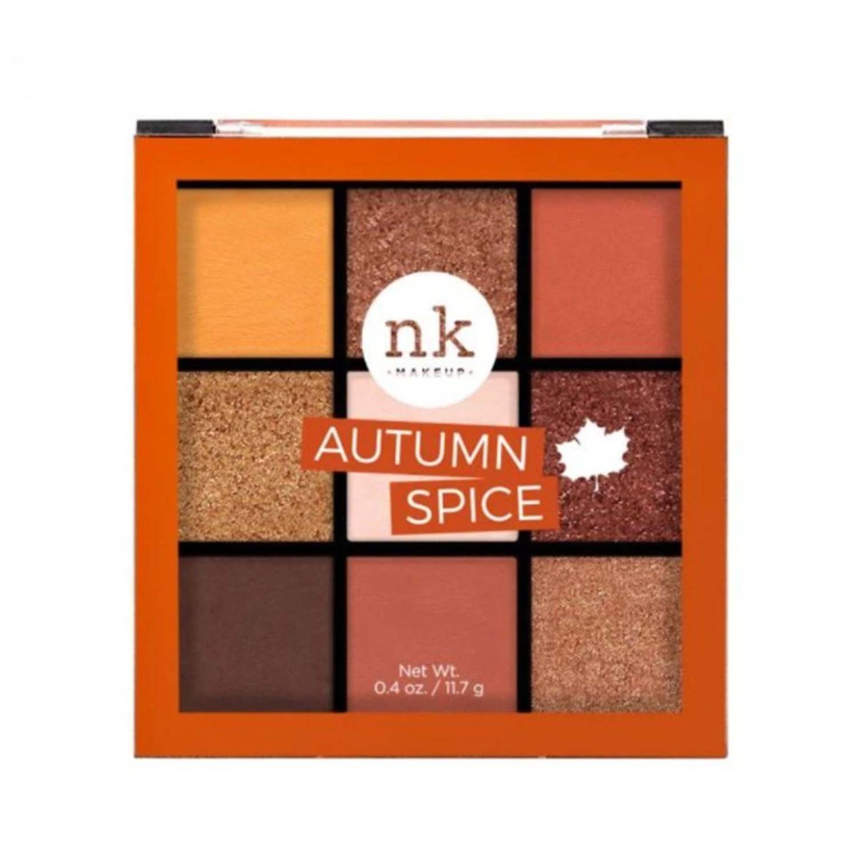 Nicka K Nine Color Eyeshadow Palette, Autumn Spice, 11.7gm