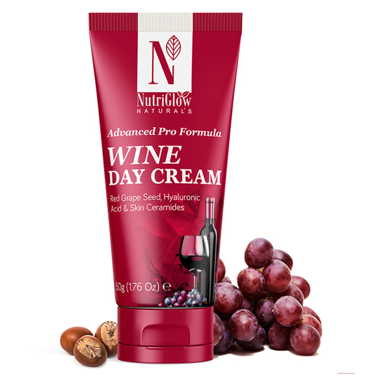 NutriGlow Natural's Advanced Pro Formula Wine Day Cream, 50gm