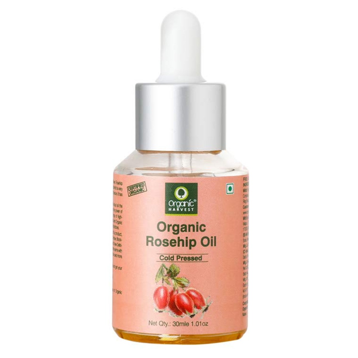 Organic Harvest Cold-Pressed Rosehip Seed Oil, 30ml