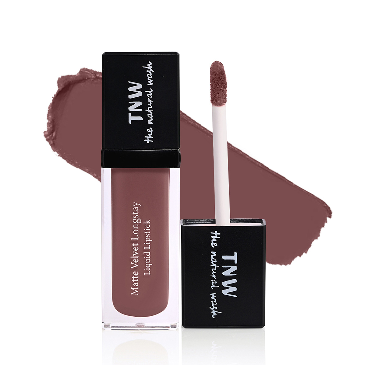 TNW - The Natural Wash Matte Velvet Longstay Liquid Lipstick, 05 - Plumberry - Cocoa Plum, 5ml