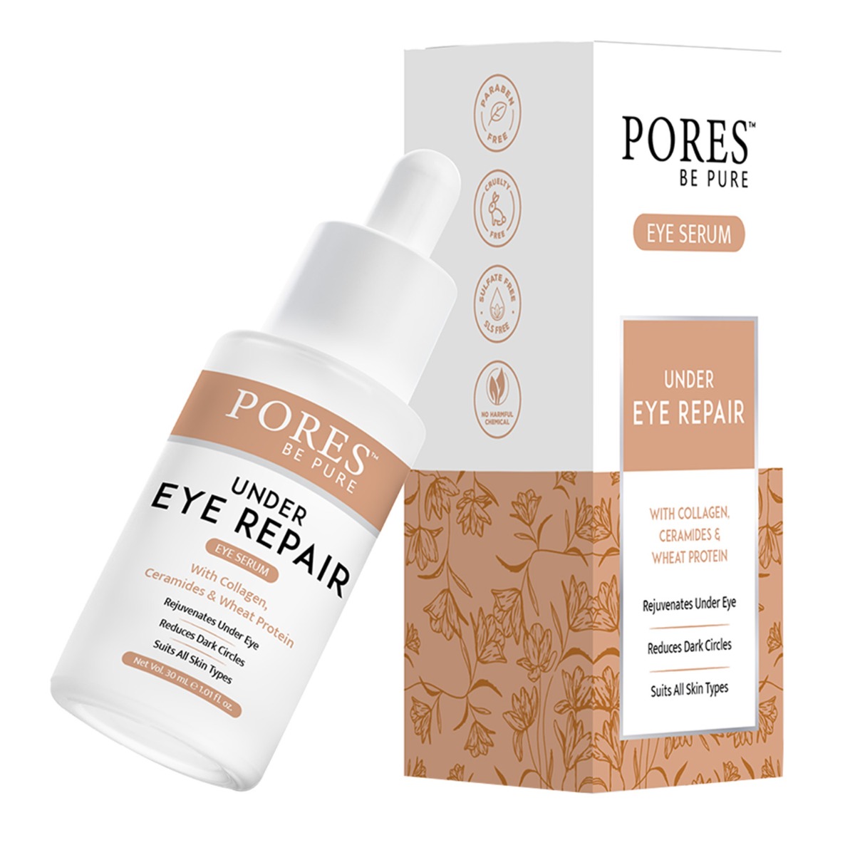 PORES Be Pure Under Eye Repair Serum, 30ml