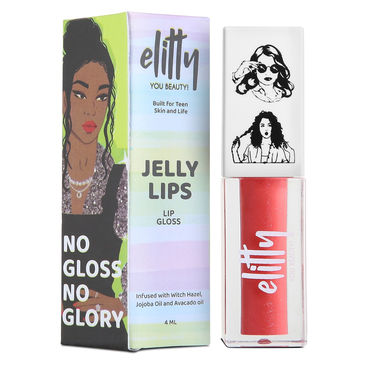Elitty Jelly Lips - Lip Gloss, 4ml