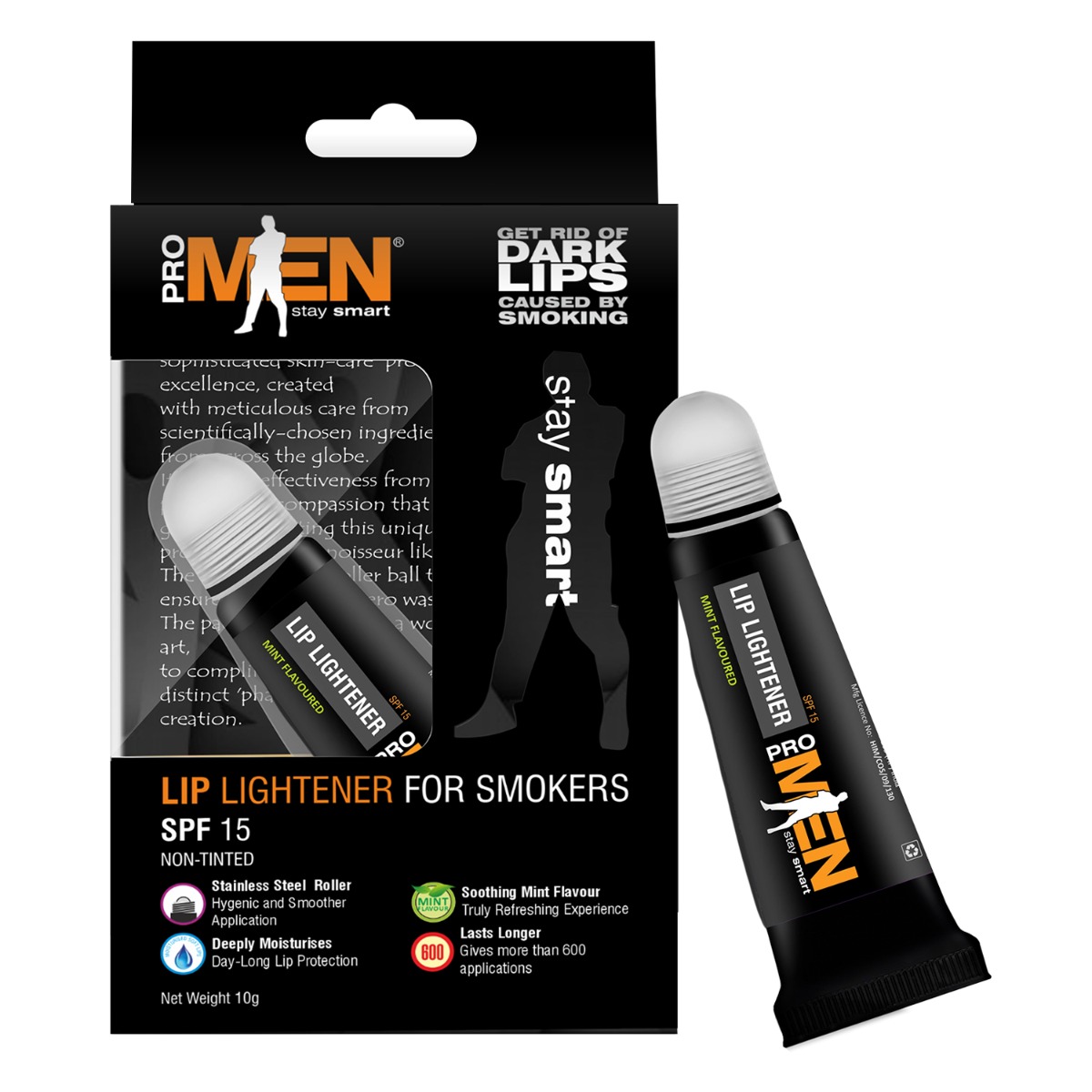 Promen Lip Lightener For Smokers SPF 15, 10gm
