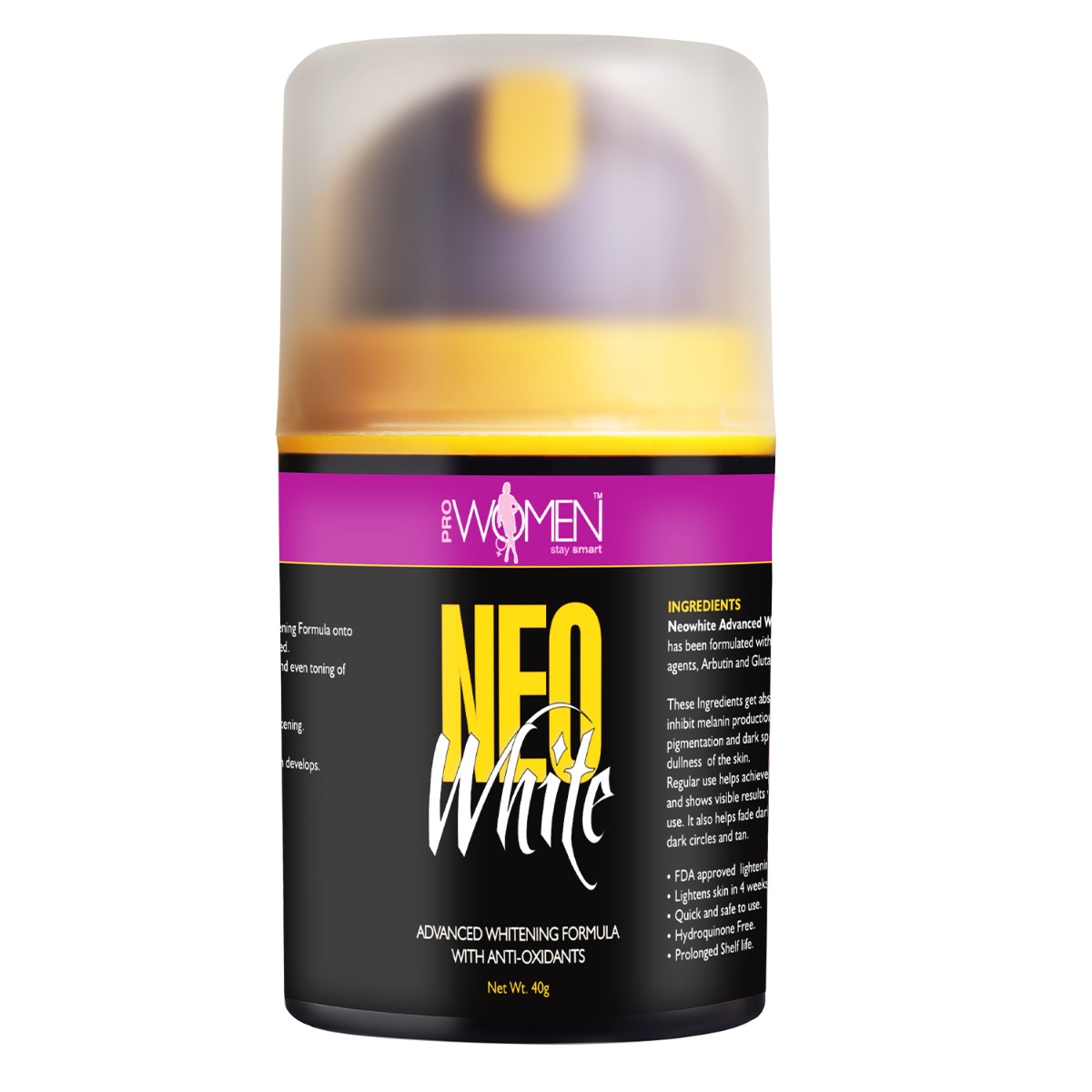 Prowomen Neowhite Advanced Whitening Formula With Anti - Oxidants, 40gm