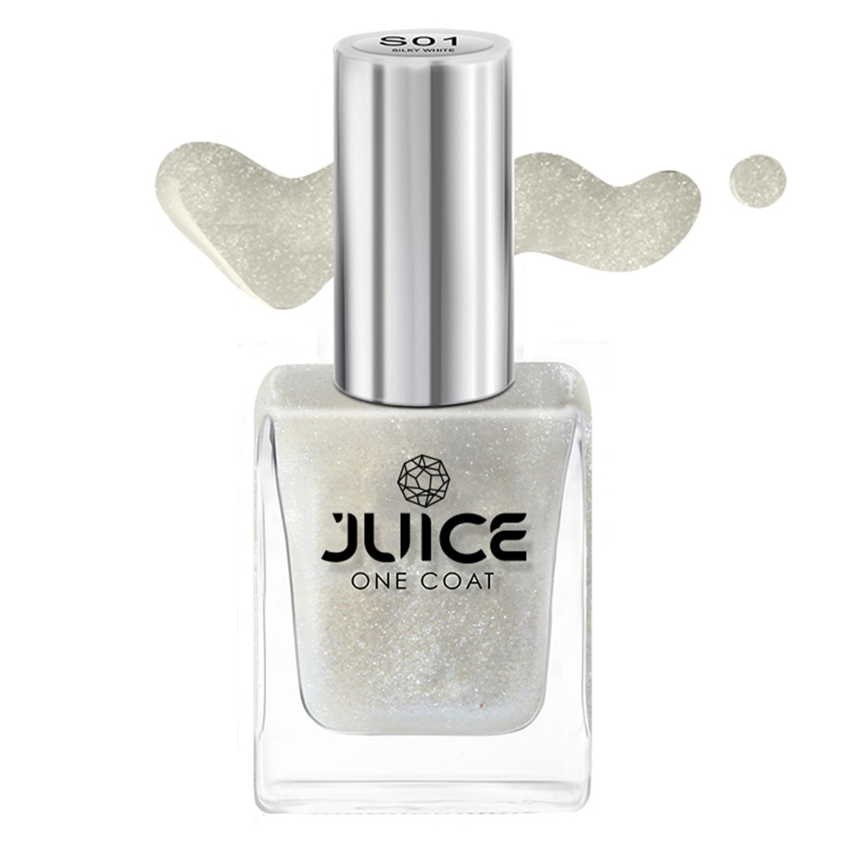 JUICE X Series Nail Enamel, 11ml-S01 - Silky White