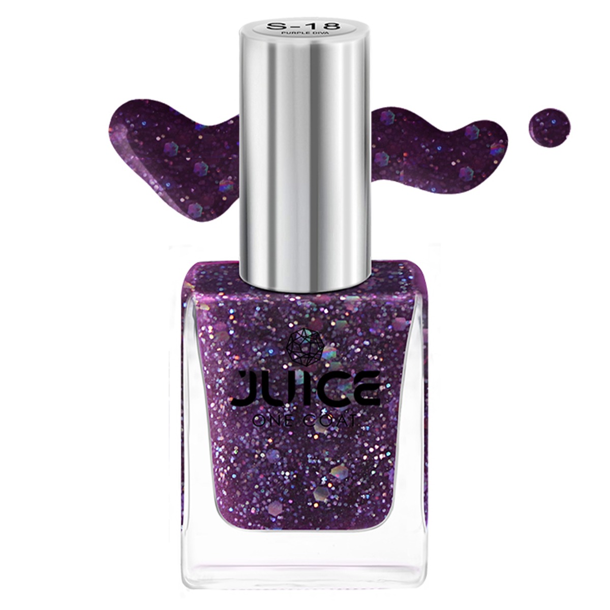JUICE X Series Nail Enamel, 11ml-S18 - Purple Diva