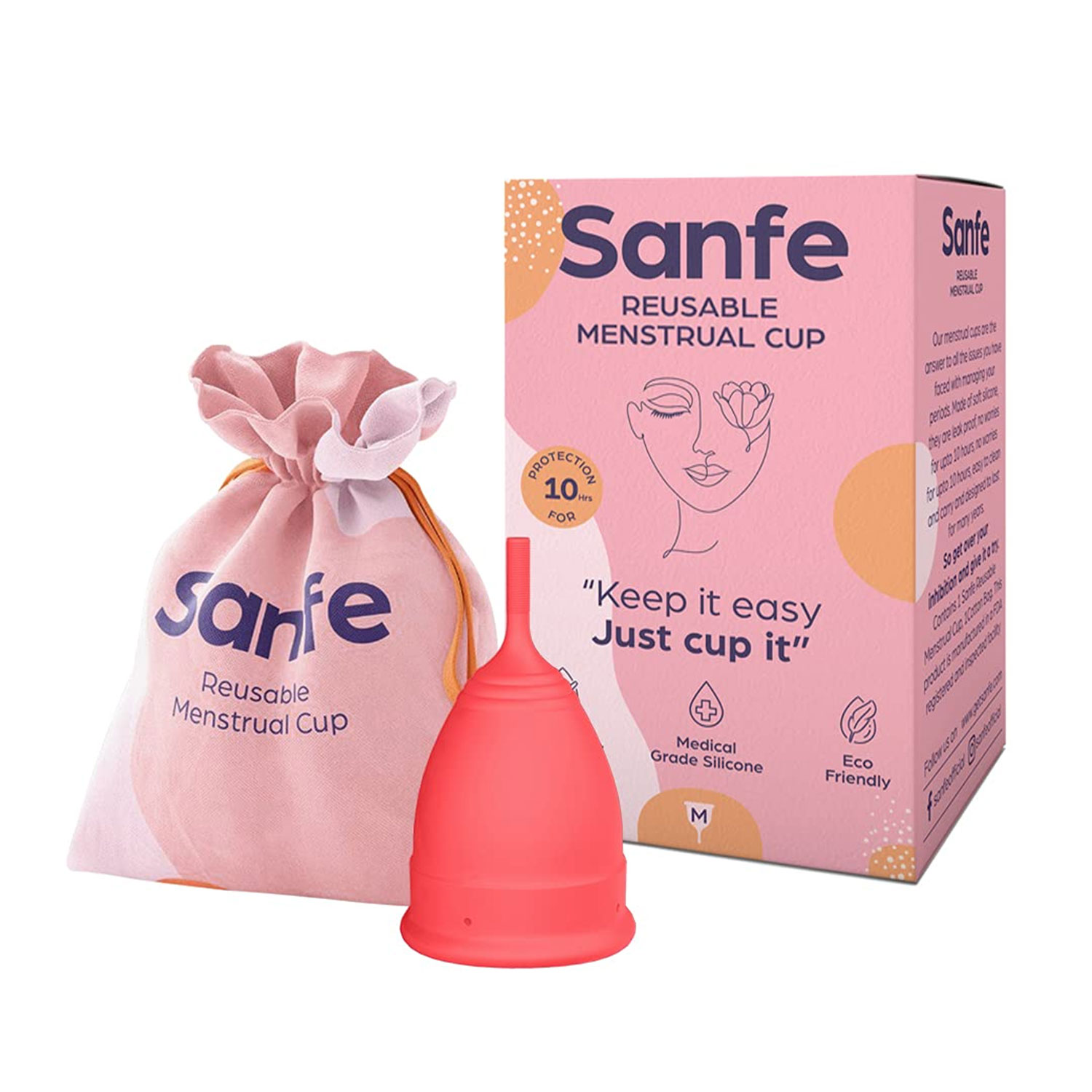 Sanfe Reusable Menstrual Cups-Medium