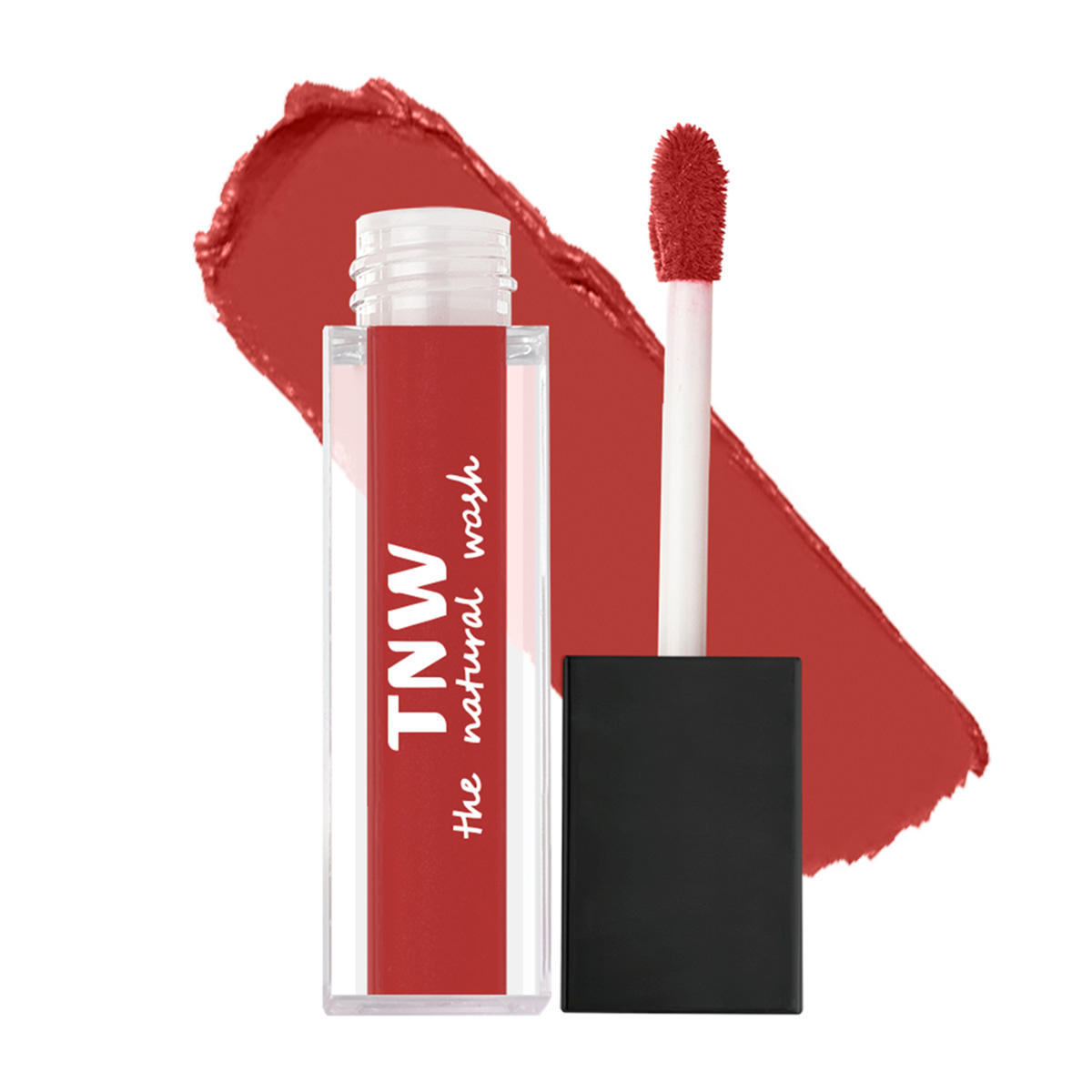 TNW - The Natural Wash Matte Velvet Longstay Liquid Lipstick Mini, 02 - Spicy Coral - Coral Nude, 1.2ml