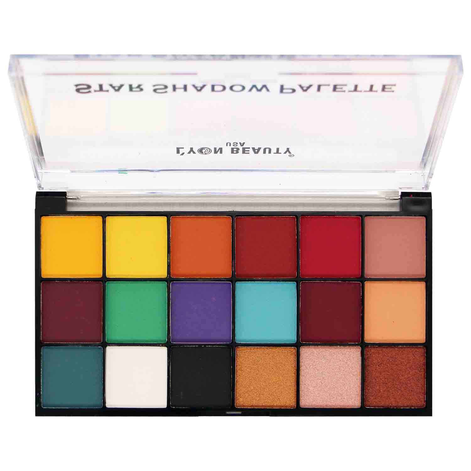 Lyon Beauty USA Star Shadow Palette 18 Colors, 1gm-Shade 01