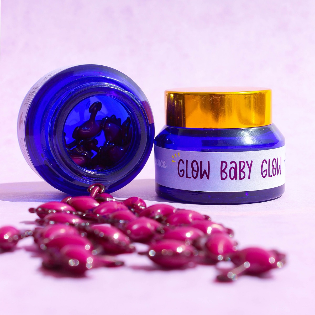 Sugassence Glow Baby Glow - Pre-Makeup Skincare Serum, Pack of 14