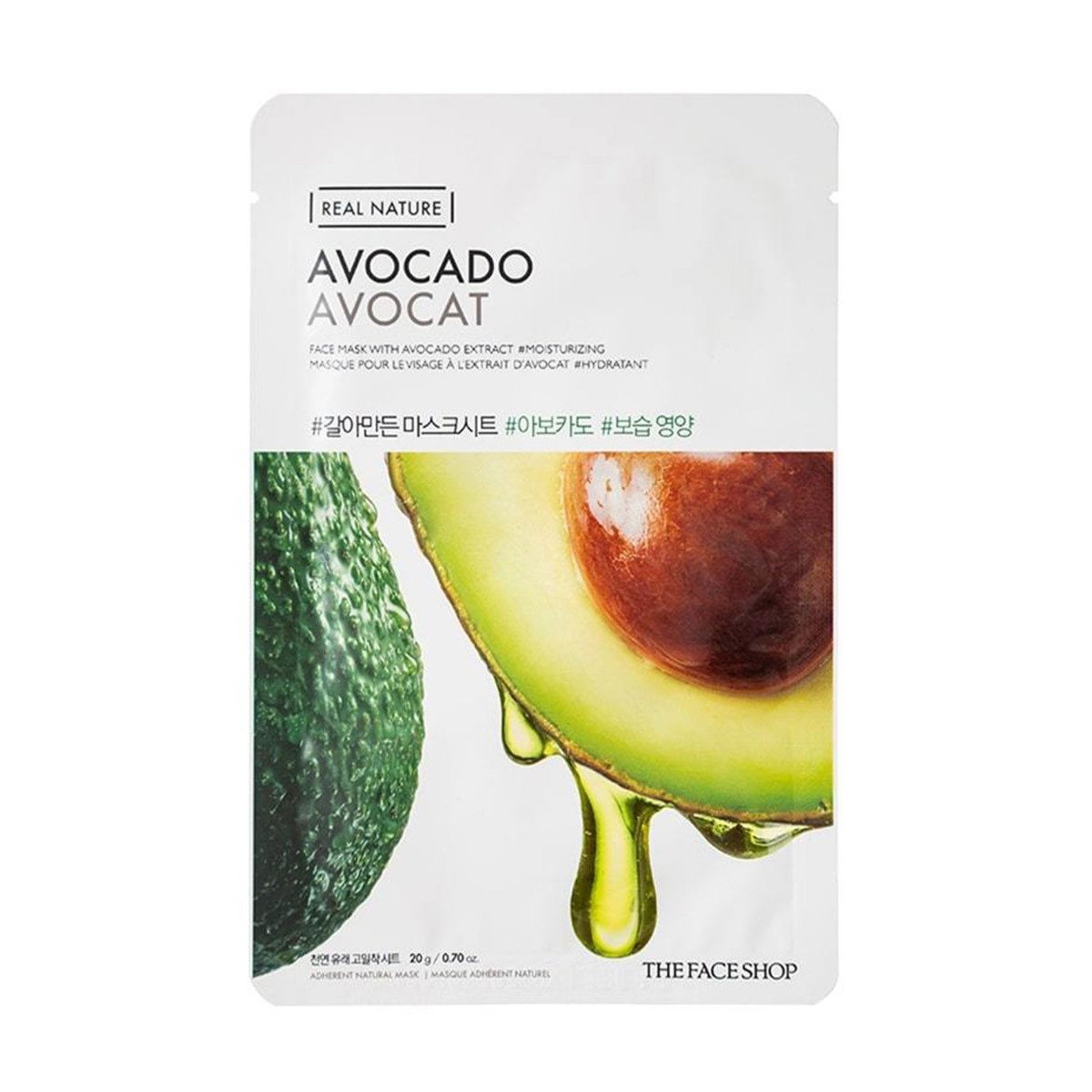 The Face Shop Real Nature Avocado Face Mask, 20gm