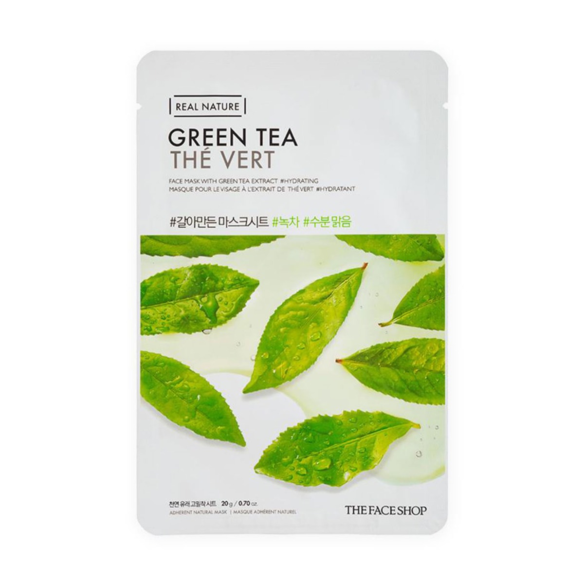 The Face Shop Real Nature Green Tea Face Mask, 20gm