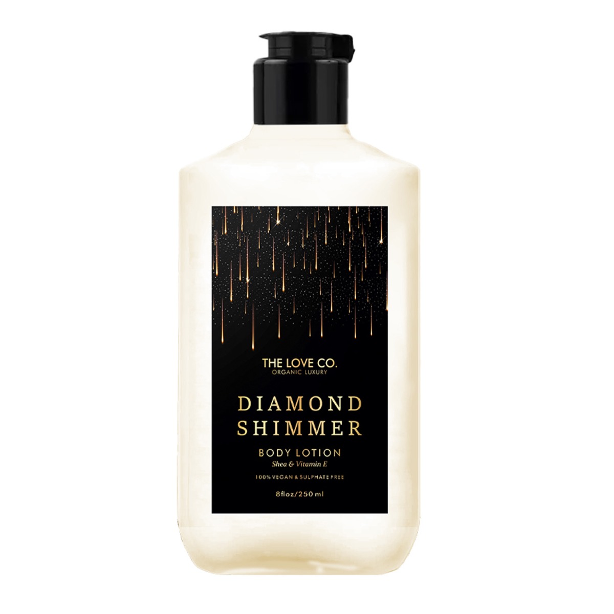 The Love Co. Diamond Shimmer Body Lotion With Shea Butter & Vitamin E Extracts For Dry Skin, 250ml