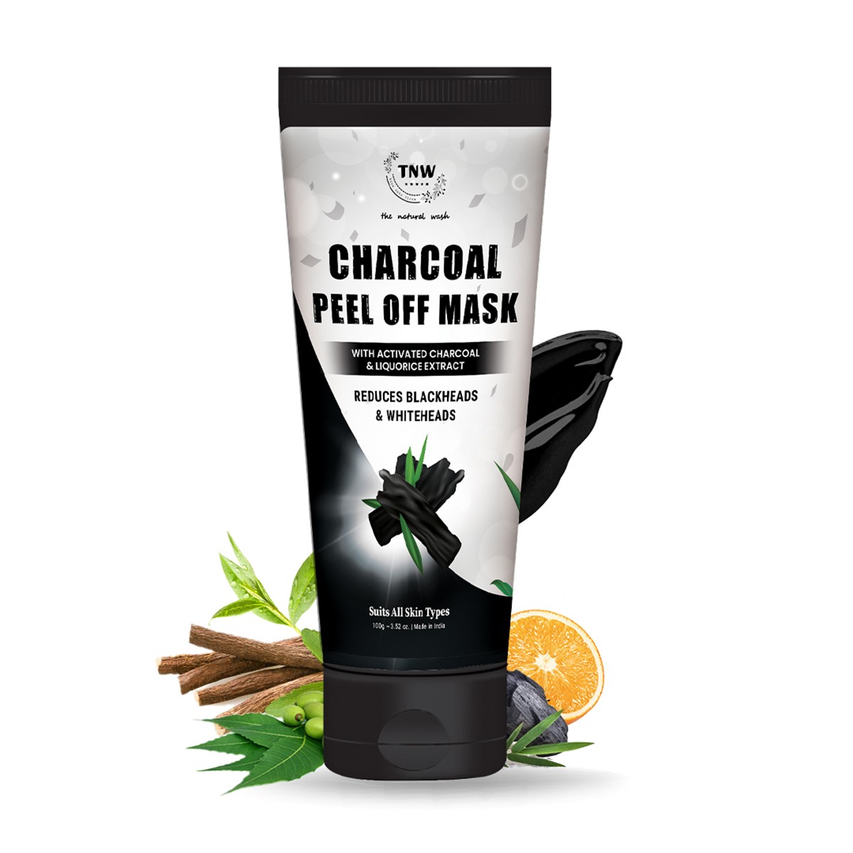 TNW - The Natural Wash Charcoal Peel Off Mask, 100gm