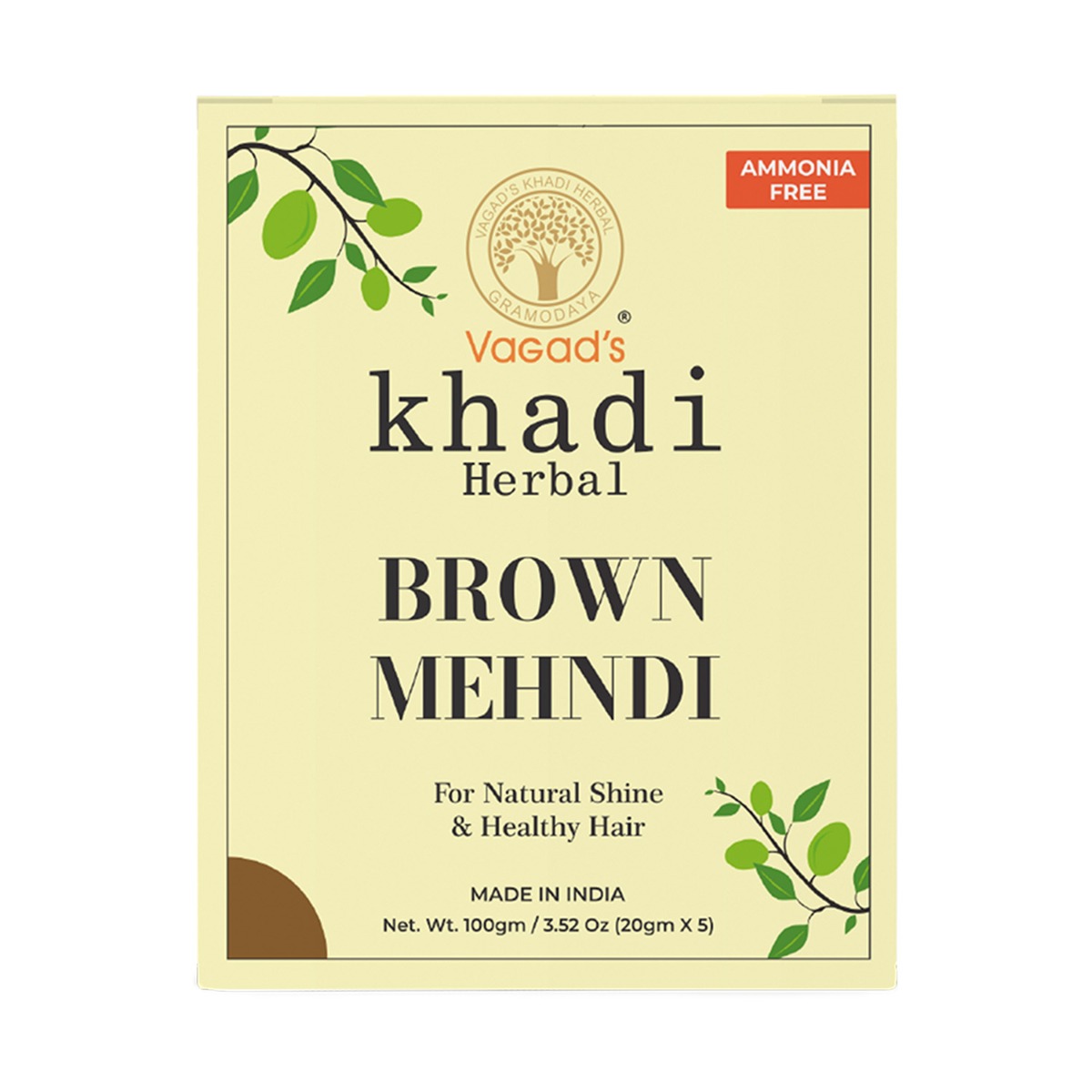 Vagad's Khadi Brown Mehndi, 100gm