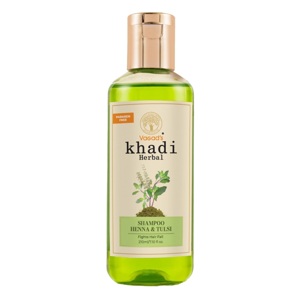 Vagad's Khadi Henna & Tulsi Shampoo, 210ml