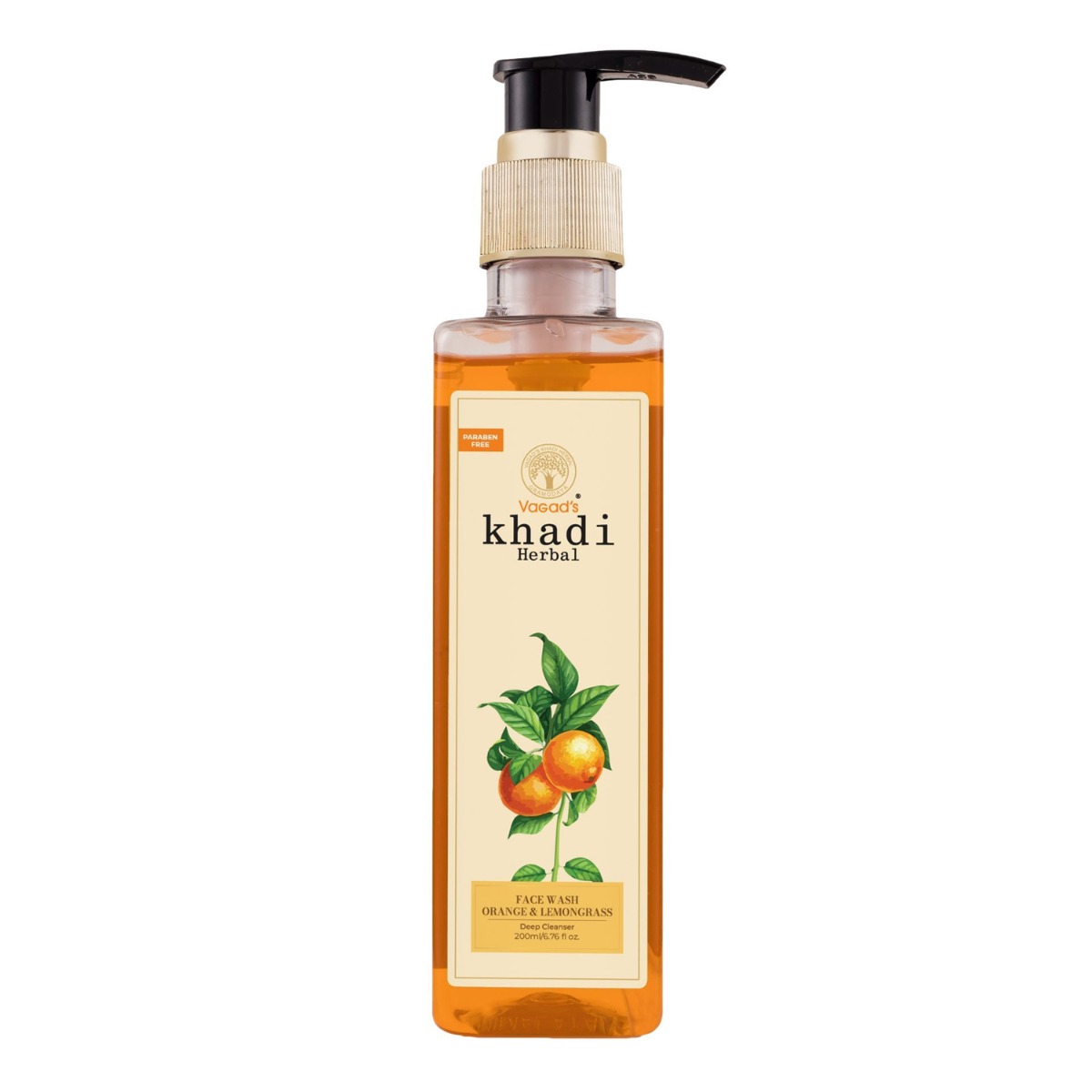 Vagad's Khadi Orange & Lemongrass Face Wash, 200ml