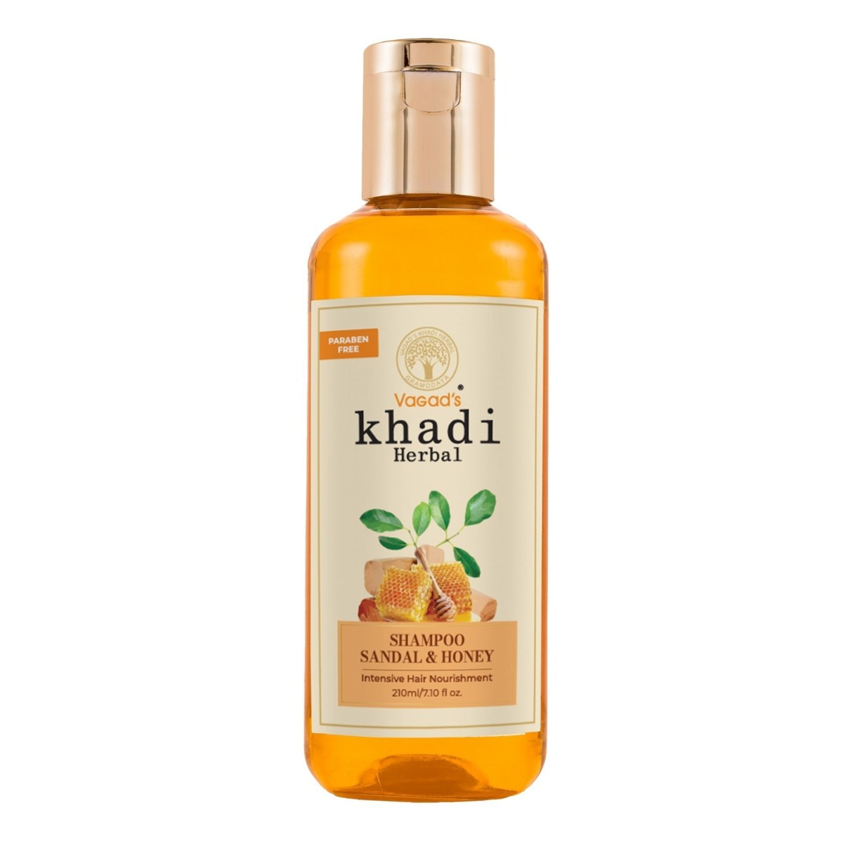 Vagad's Khadi Sandal & Honey Shampoo, 210ml